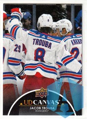2021-22 Upper Deck Canvas Black #C325 Jacob Trouba - New York Rangers